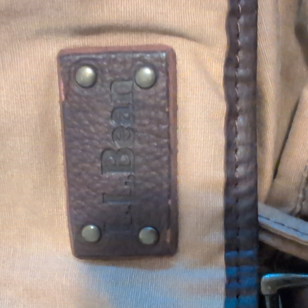 L.L. Bean Leather Accent Canvas Bag
